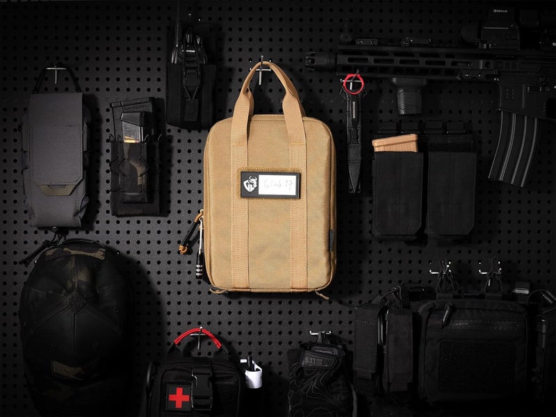 CLTAC Small Soft Pistol Case Compact Tactical Modular Handgun Pack for Firearm Gun Shooting Hunting w/Holster and Mag Holder - Image 3